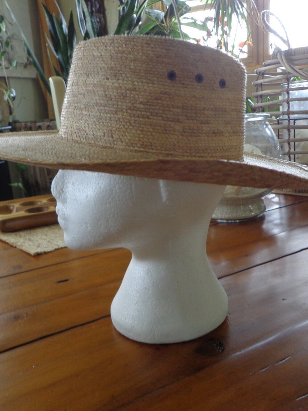 FIRM NEW Terrain Outback Palm Leaf Woven Sun Hat NO OFFERS ACCEPTED!!!! - Picture 3 of 11